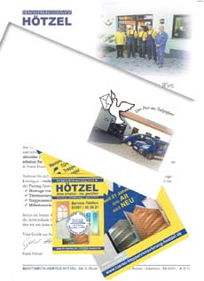 Werbebrief mit Kundenkarte, Faltblatt und Briefumschlag